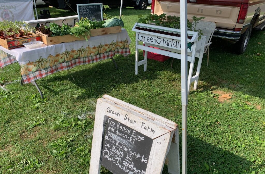 Saucon Vally Farmers Market stand May 26, 2024